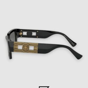 Versace VE4459 Black Frame with Dark Grey Lenses - Image 3