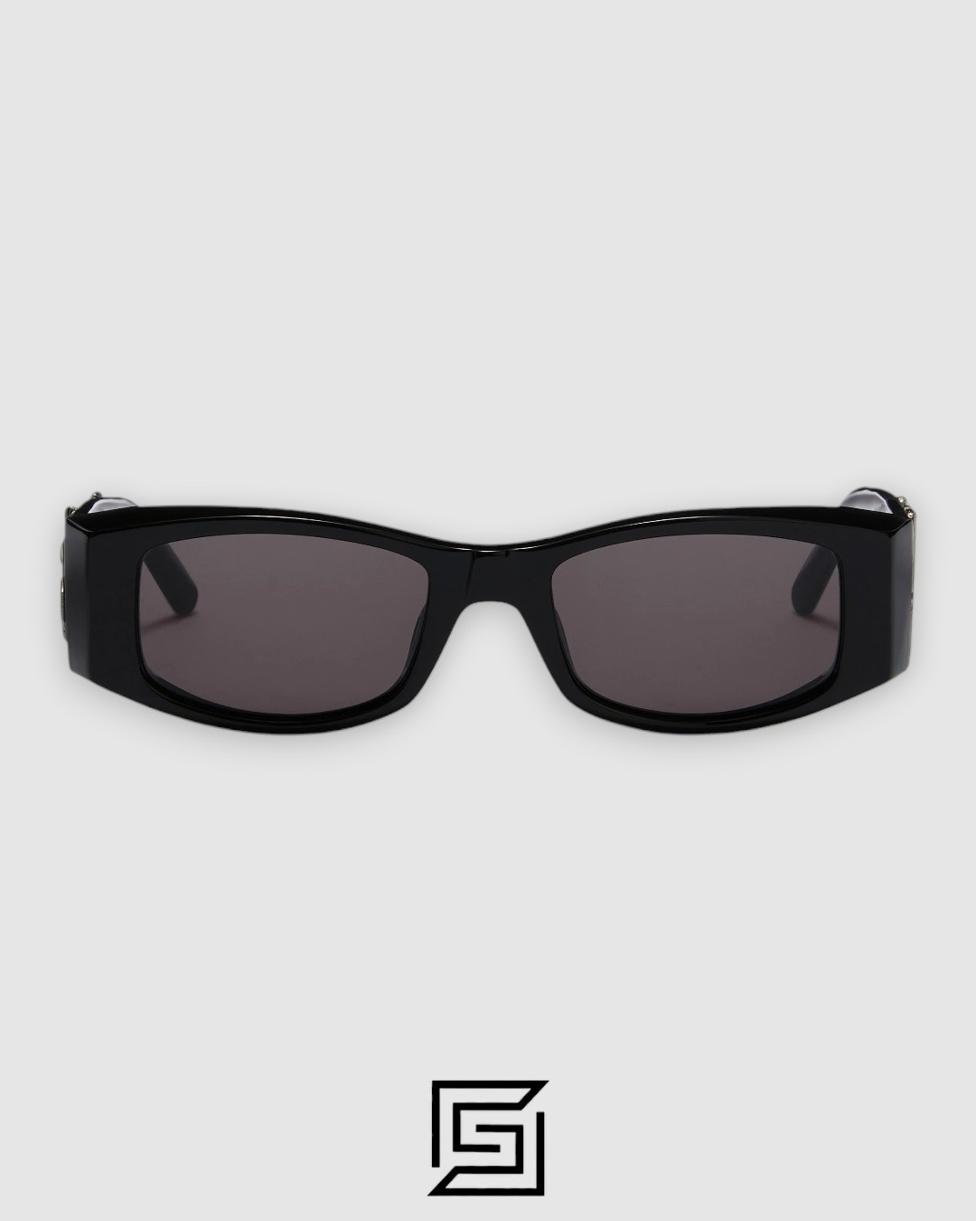 ⁦Palm Angels PERI001 Black Frame With Black Lenses⁩ - الصورة ⁦2⁩