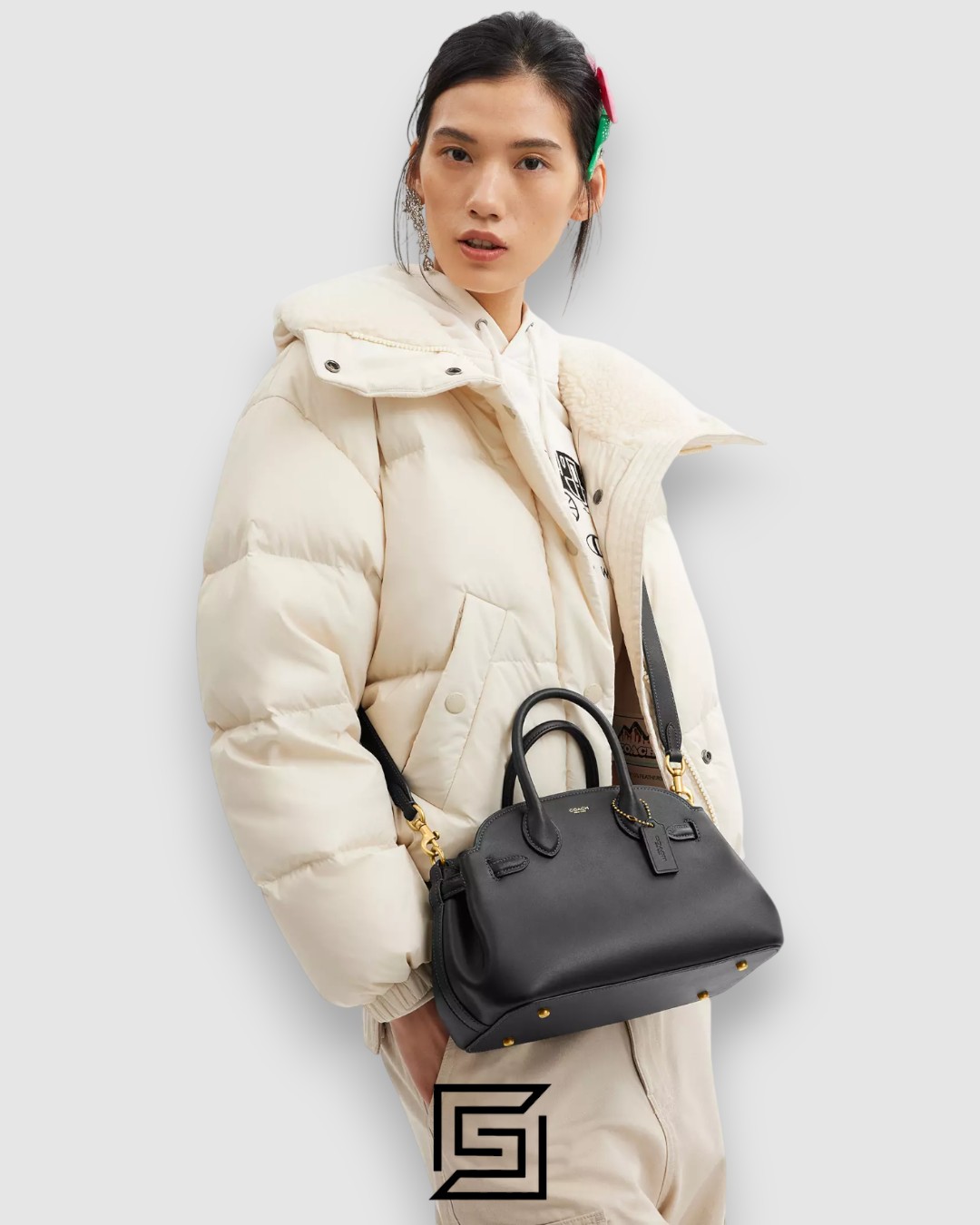 ⁦Coach Empire Carryall Bag 26 Leather – CU066⁩ - الصورة ⁦8⁩