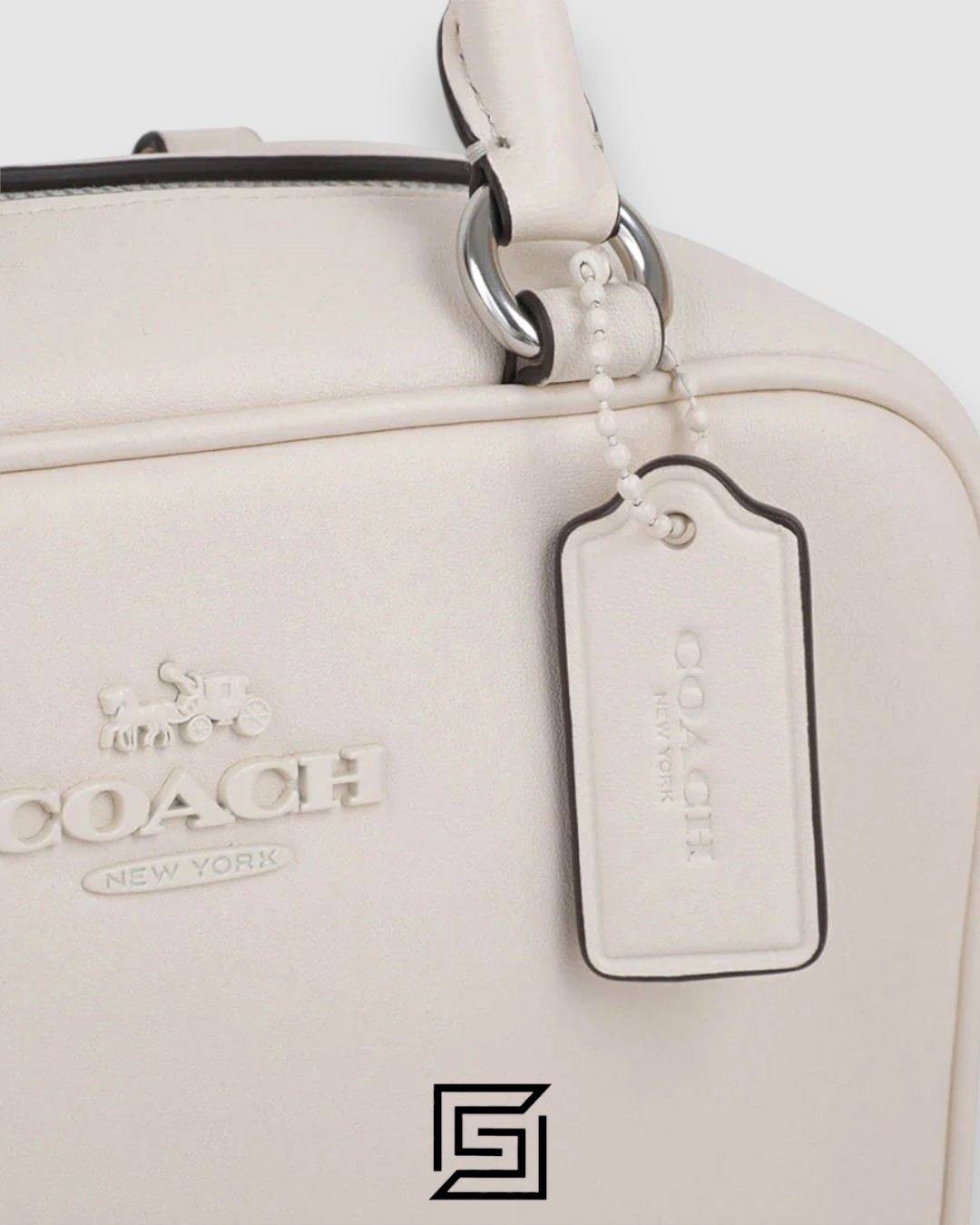 ⁦Coach Satchel Crossbody White CT776⁩ - الصورة ⁦7⁩