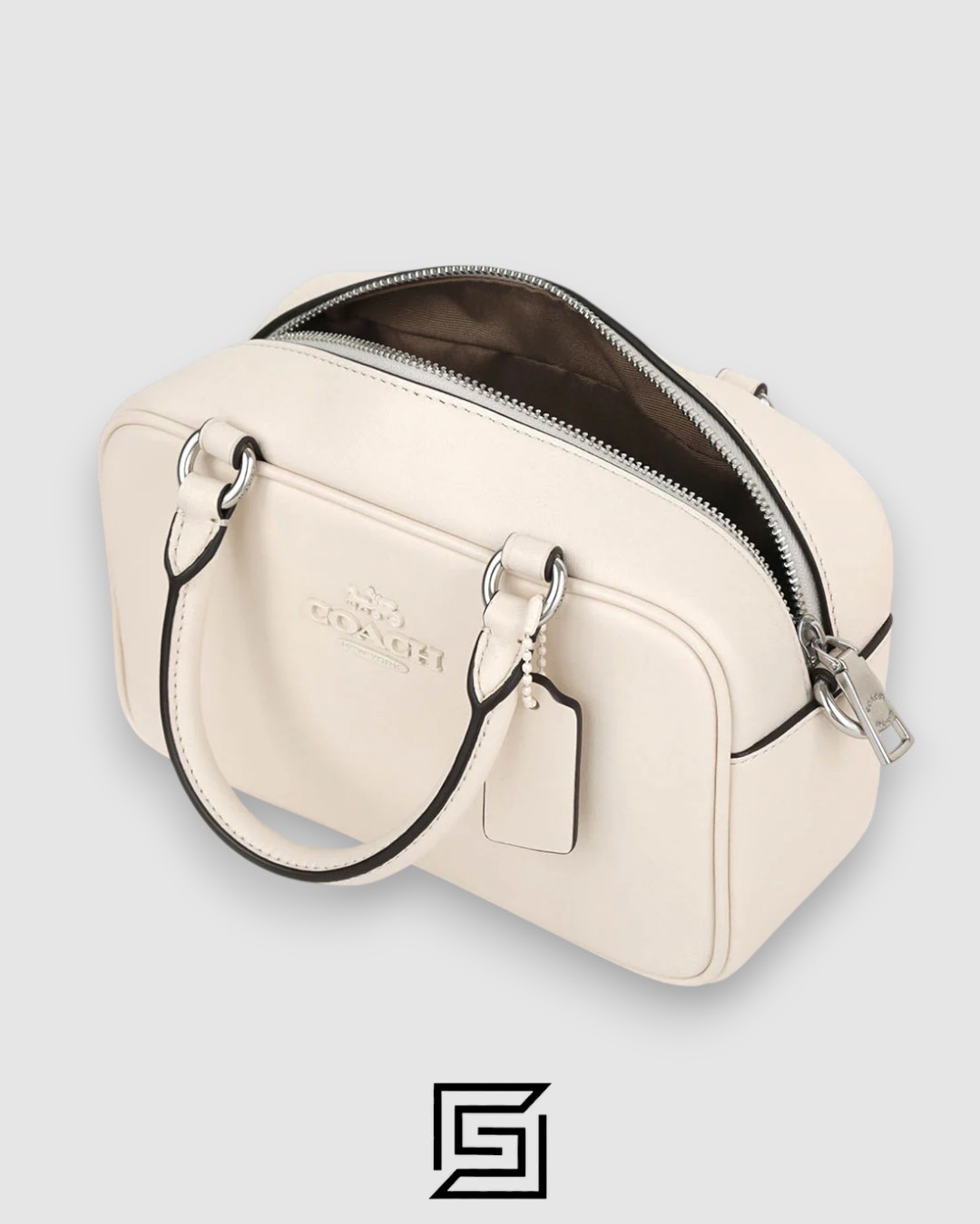 ⁦Coach Satchel Crossbody White CT776⁩ - الصورة ⁦4⁩