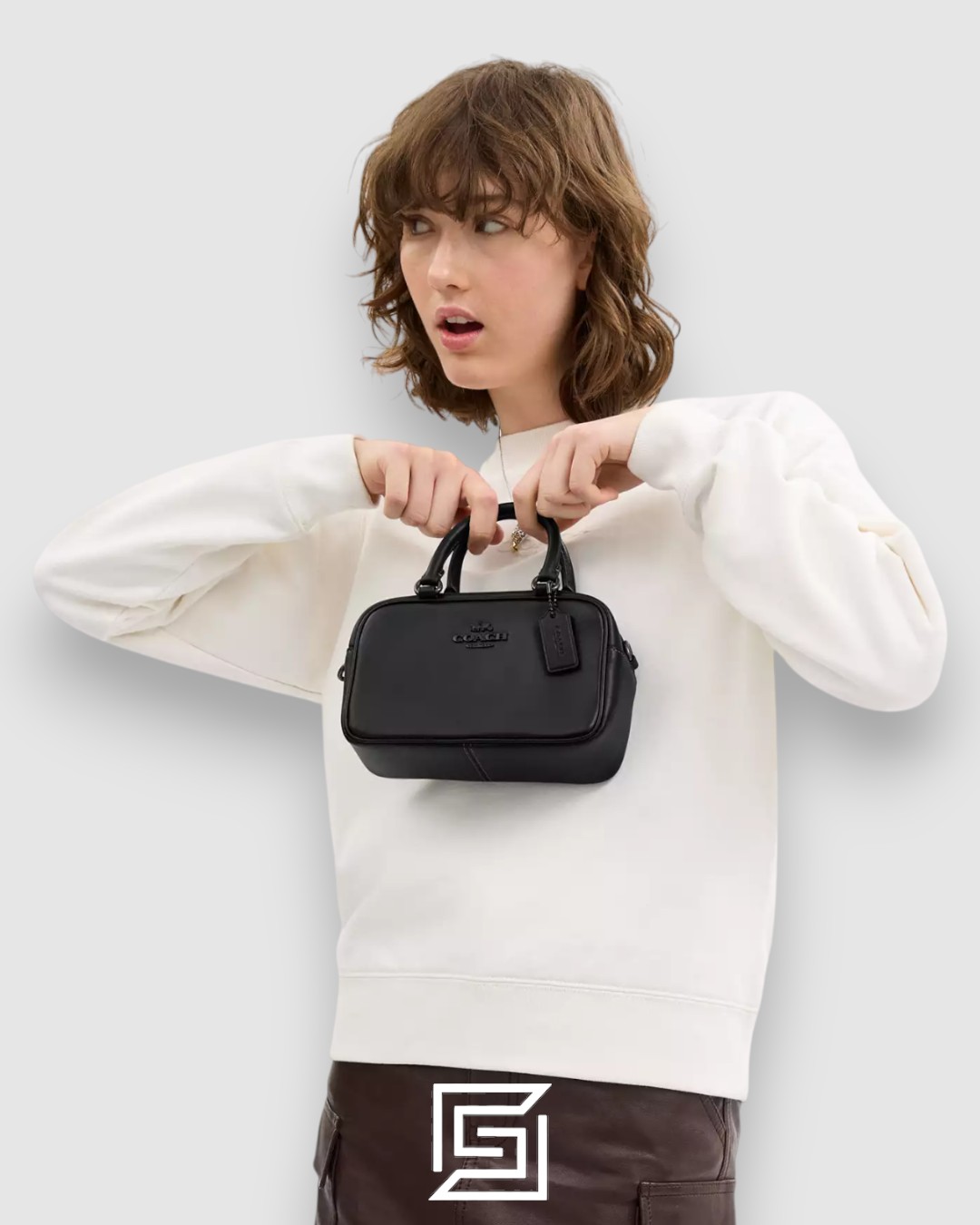 ⁦Coach Satchel Crossbody Black CT776⁩ - الصورة ⁦8⁩