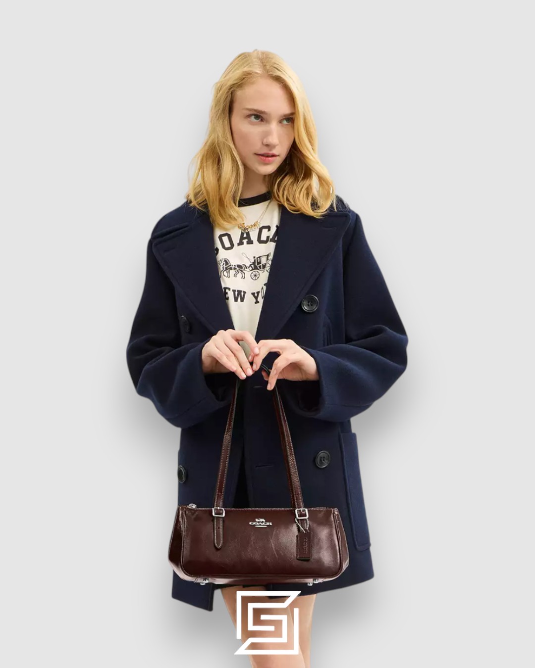 ⁦Coach Asher Shoulder Bag Brown Style Number CBJ05⁩ - الصورة ⁦6⁩