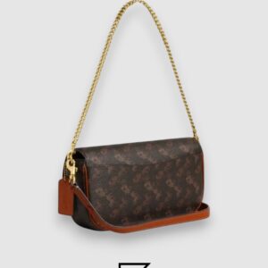 Coach Brook Flap Chain Bag With Horse And Carriage Print CAN92 - Image 2