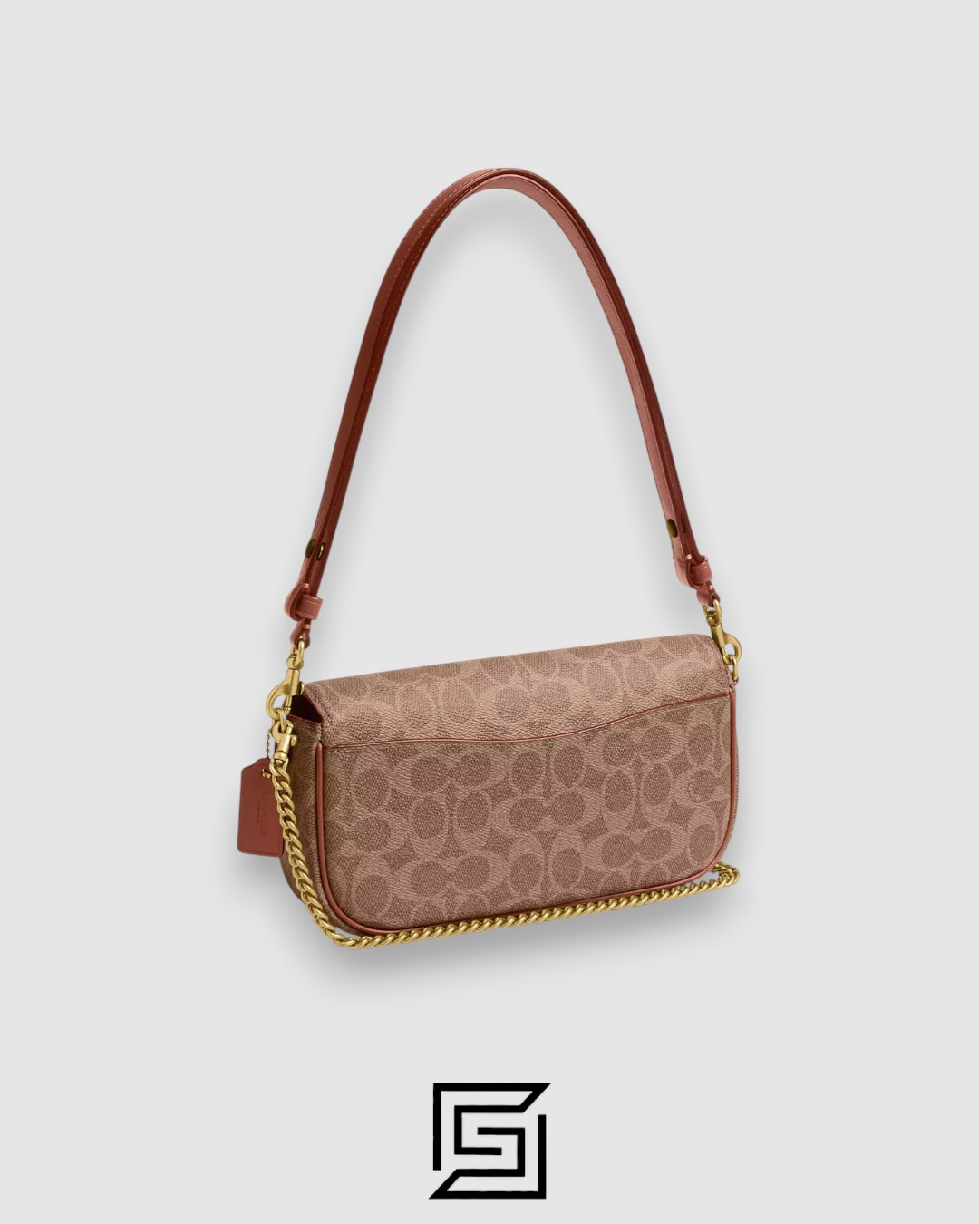 ⁦Brook Flap Chain Bag In Signature Canvas CAN91⁩ - الصورة ⁦2⁩