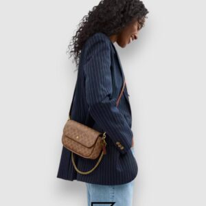 ⁦Brook Flap Chain Bag In Signature Canvas CAN91⁩ - الصورة ⁦6⁩