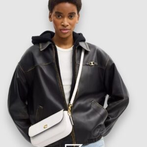 ⁦Coach Brook Flap Chain Bag White Style CAN90⁩ - الصورة ⁦7⁩