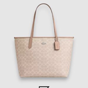 Coach City Tote Bag In Signature Canvas Style Number CV976-1 CCQ28 - Image 1