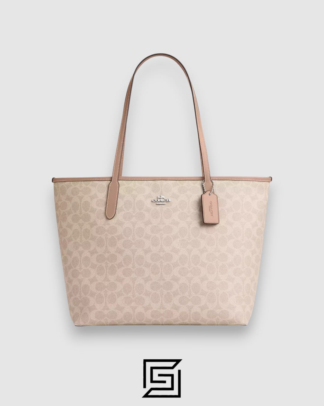 Coach City Tote Bag In Signature Canvas Style Number CV976-1 CCQ28 - Image 1