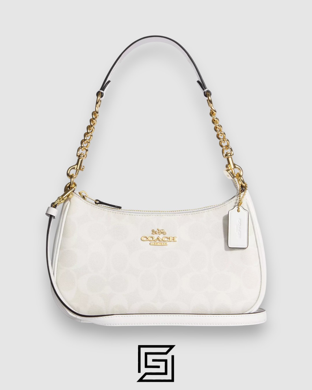 Coach Teri Shoulder Bag In Signature Canvas White Style Number CA548 - Image 1