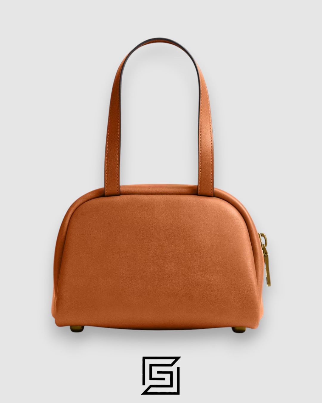 ⁦Coach Twin Turnlock Bag 20 Light Brown Style Number CCC55⁩ - الصورة ⁦2⁩
