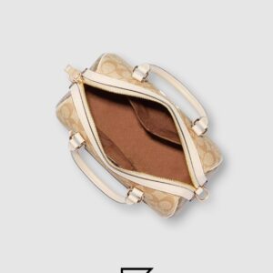 Coach Rowan Satchel Bag In Blocked Signature Canvas Style Number CH486 - Image 3