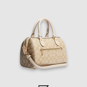 Coach Rowan Satchel Bag In Blocked Signature Canvas Style Number CH486 - Image 2