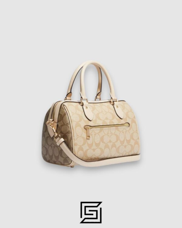 Coach Rowan Satchel Bag In Blocked Signature Canvas Style Number CH486