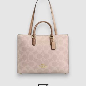 Coach Maggie Tote Bag in Blocked Signature Canvas CY677