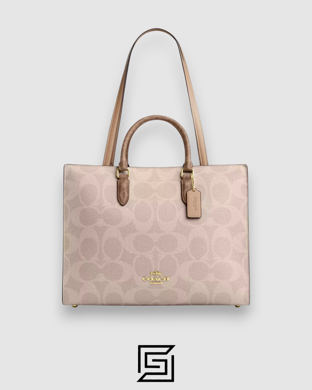 Coach Maggie Tote Bag in Blocked Signature Canvas CY677