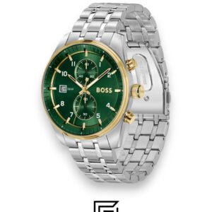 ⁦Hugo Boss Mens Gregor Gold And Steel Watch 1514195⁩ - الصورة ⁦2⁩