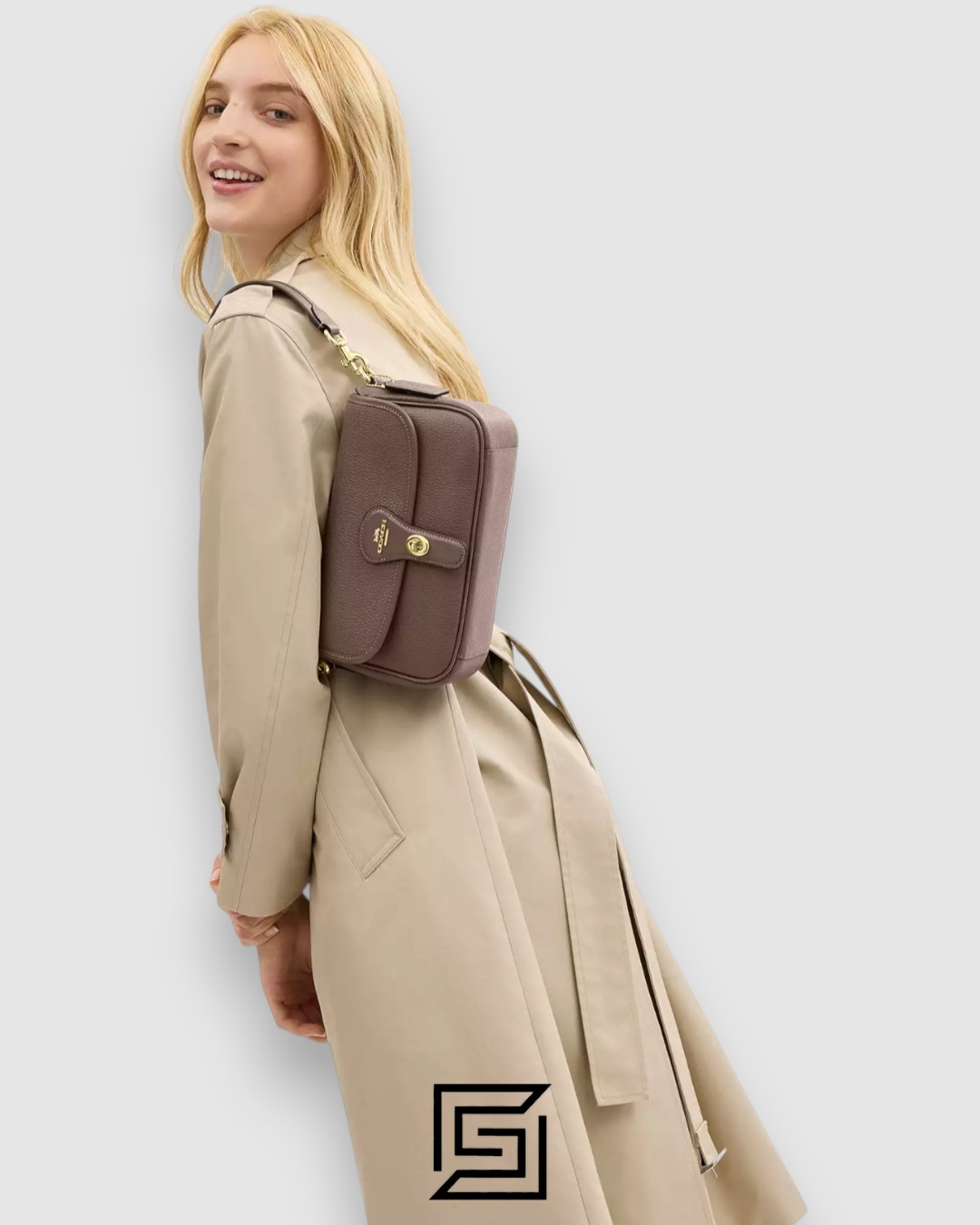 Coach Hadley Shoulder Bag in Refined Pebble Leather Brown – CY683 - Image 5