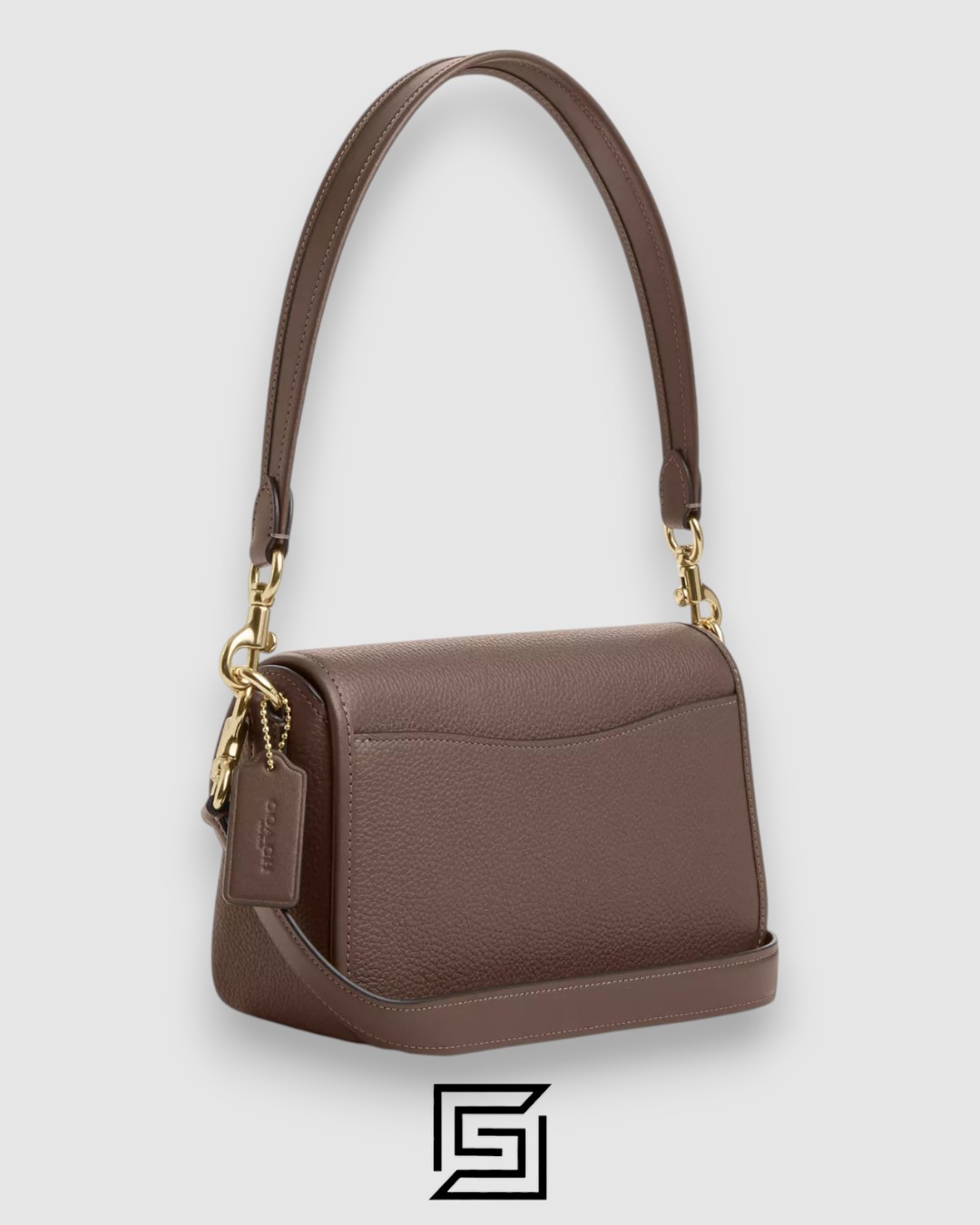 Coach Hadley Shoulder Bag in Refined Pebble Leather Brown – CY683 - Image 2