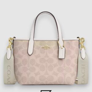 City Mini Tote Bag In Signature Canvas White CW032 - Image 1