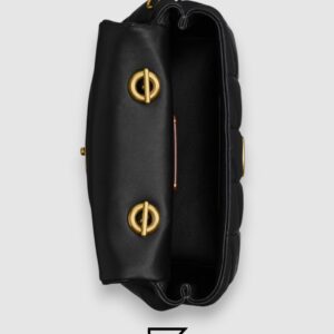 ⁦Tabby Top Handle Bag With Quilting Black CCC12⁩ - الصورة ⁦4⁩