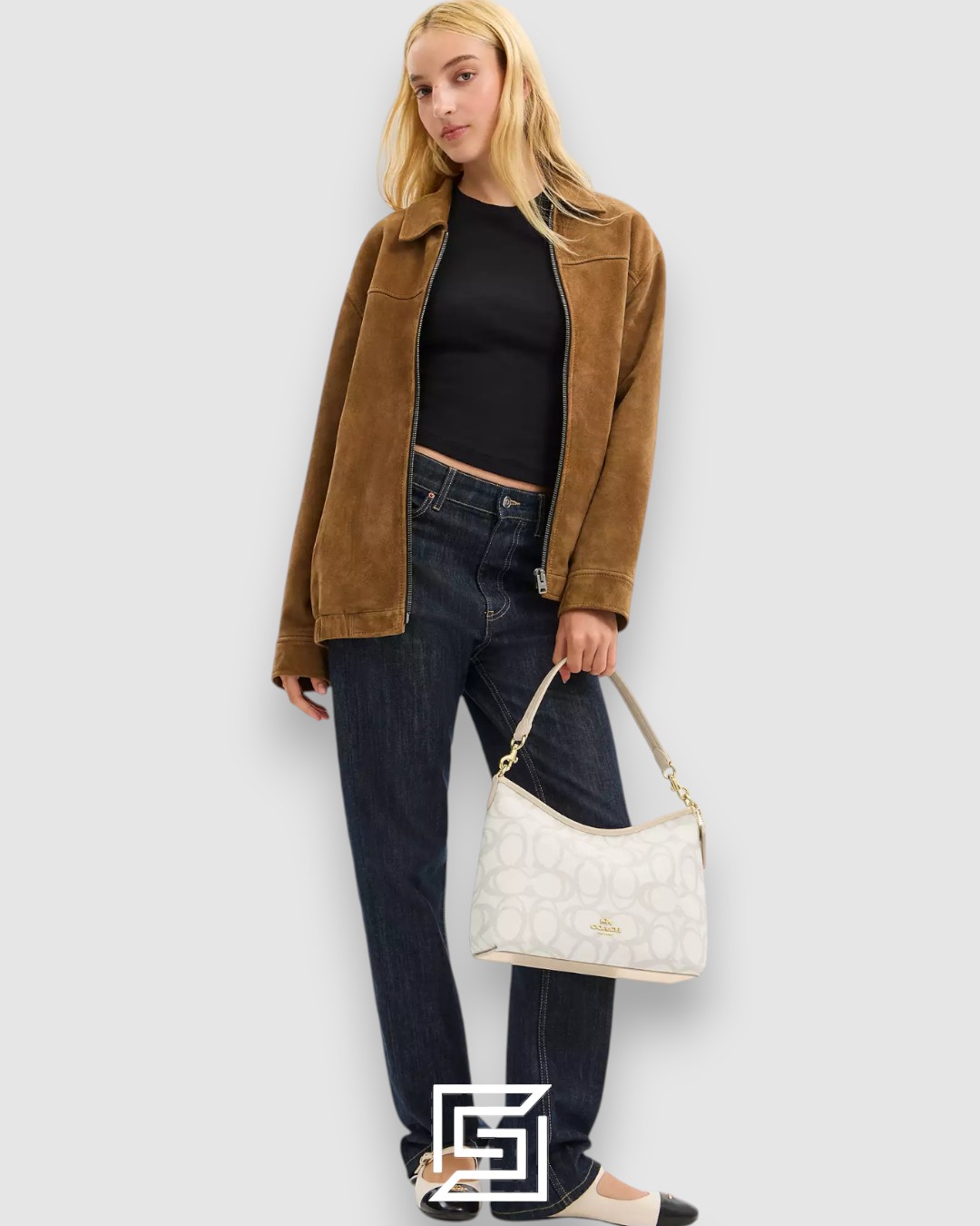 Coach Laurel Shoulder Bag In Sketch Signature Canvas Silver Style Number CBH87 - Image 5