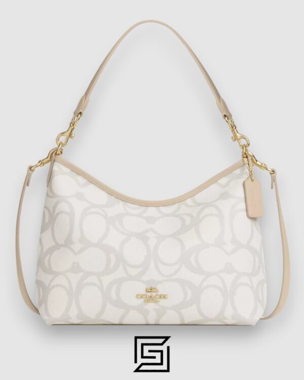 Coach Laurel Shoulder Bag In Sketch Signature Canvas Silver Style Number CBH87