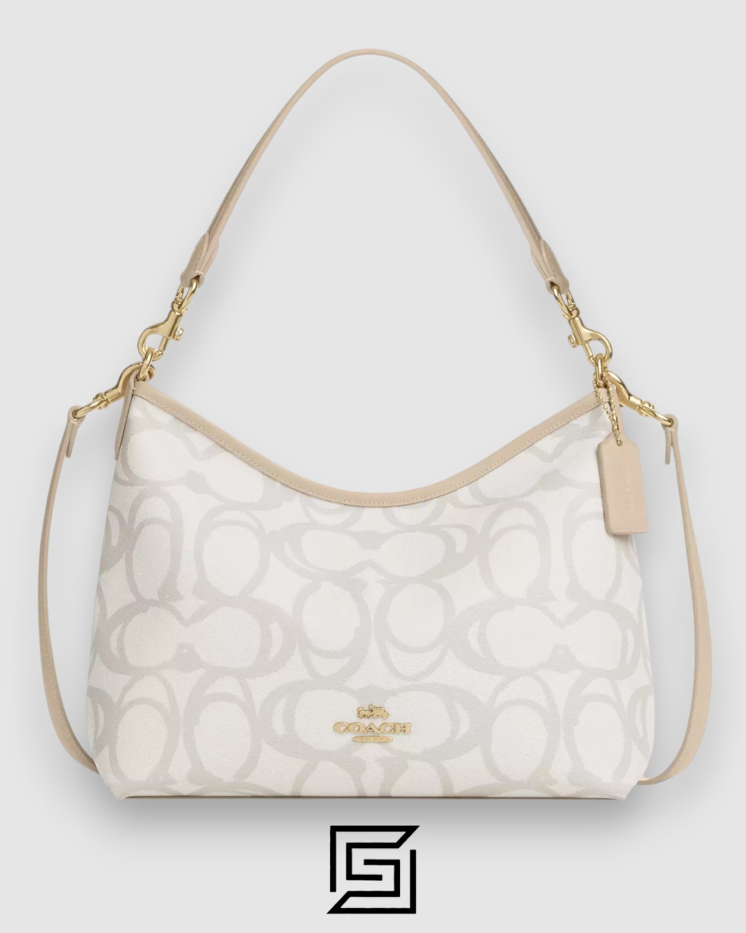 Coach Laurel Shoulder Bag In Sketch Signature Canvas Silver Style Number CBH87 - Image 1