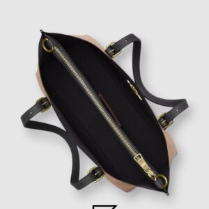 Mollie Tote Bag In Signature Canvas Brown Black Hand 1665 - Image 3