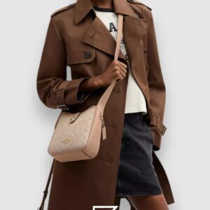 ⁦Coach Hadley Mini Crossbody Bag With Signature Canvas CAM80⁩ - الصورة ⁦5⁩