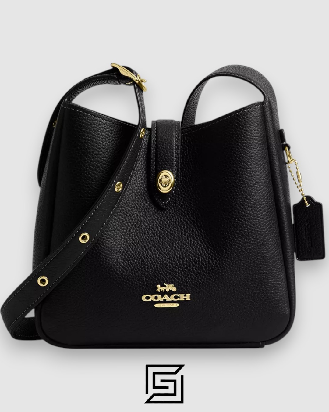 ⁦Coach Hadley Mini Crossbody Bag Black CAL60⁩ - الصورة ⁦1⁩