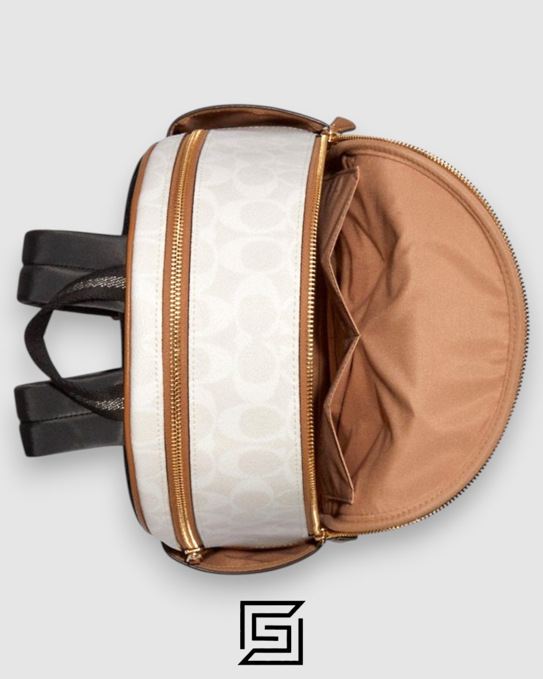 Coach Court Backpack Signature Chalk Glacierwhite C5671 - Image 2