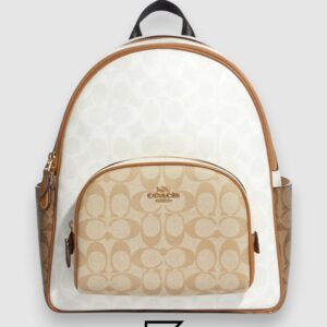 Coach Court Backpack Signature Chalk Glacierwhite C5671 - Image 1