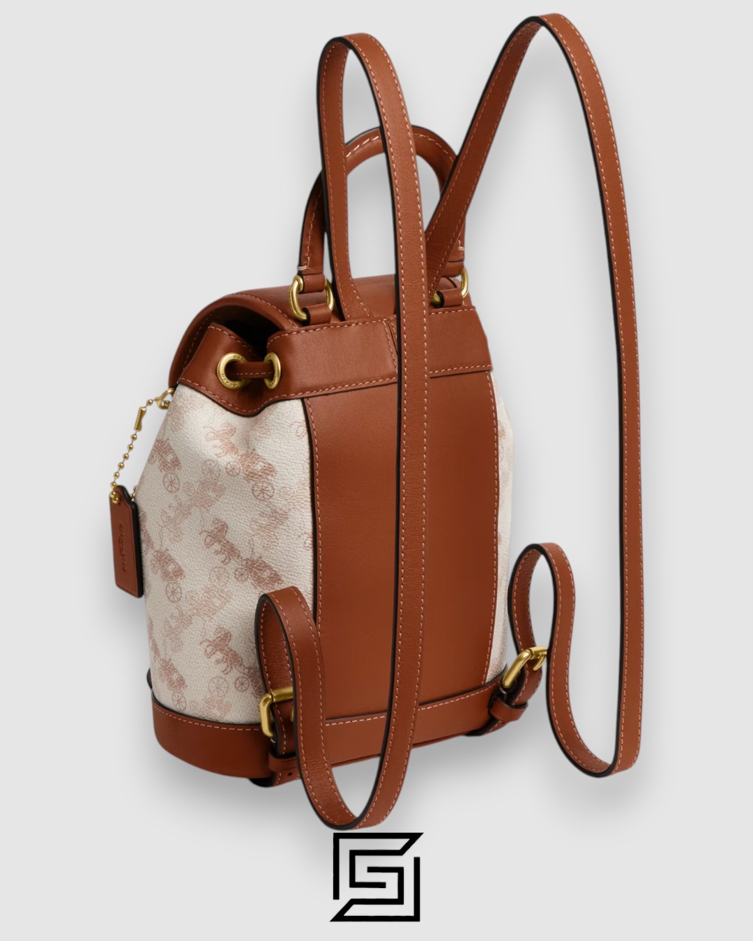 COACH HARPER BACKPACK WITH HORSE AND CARRIAGE PRINT CAM31 - Image 2