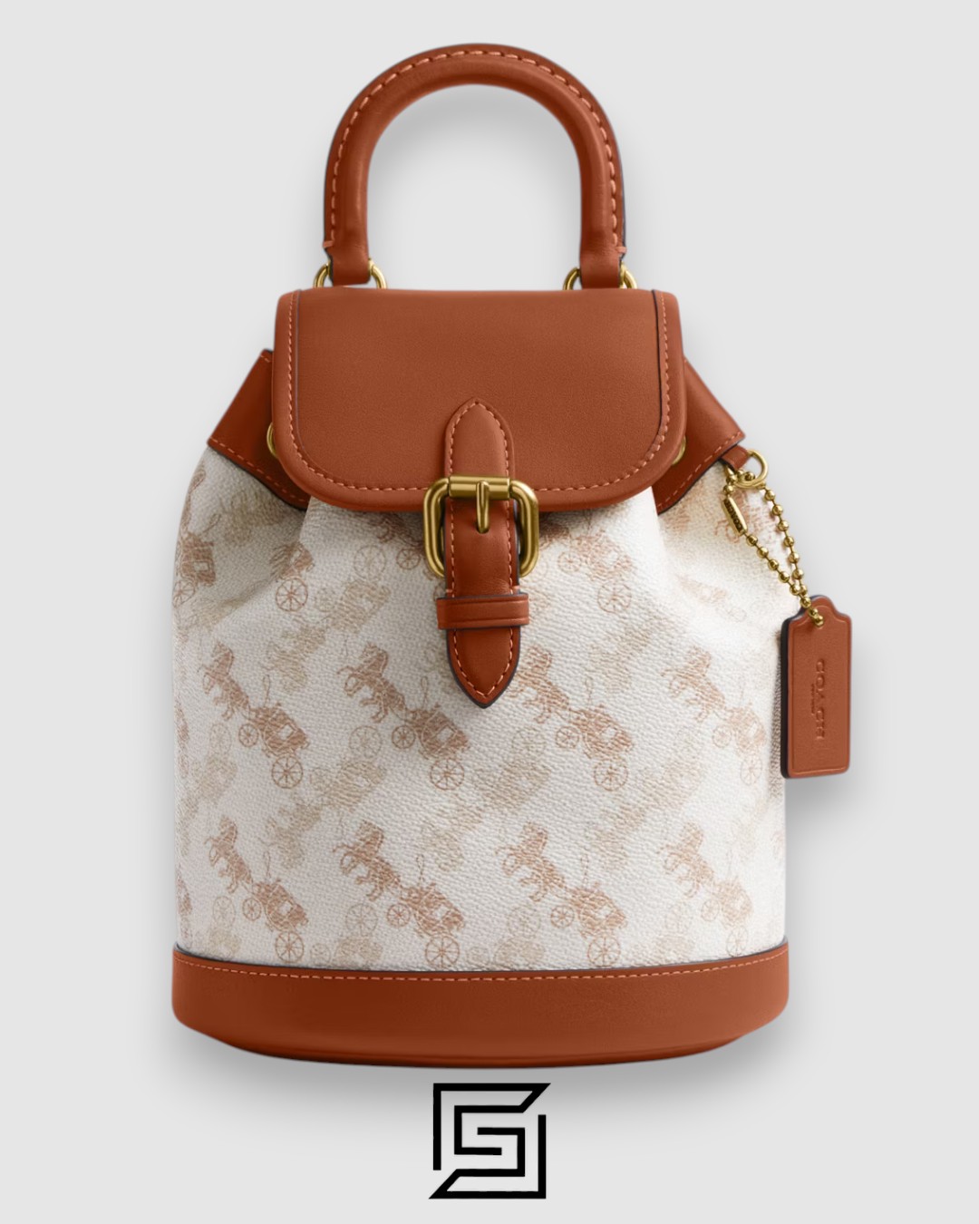 COACH HARPER BACKPACK WITH HORSE AND CARRIAGE PRINT CAM31 - Image 1