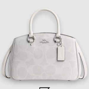 COACH Savannah Small Carryall Bag In Signature Canvas White CAL53 - Image 1