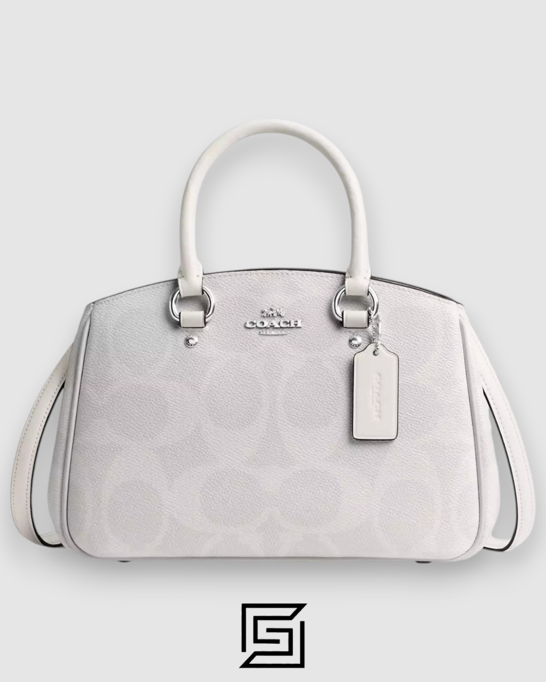 COACH Savannah Small Carryall Bag In Signature Canvas White CAL53 - Image 1