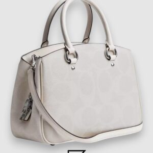 COACH Savannah Small Carryall Bag In Signature Canvas White CAL53 - Image 2