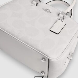 COACH Savannah Small Carryall Bag In Signature Canvas White CAL53 - Image 4