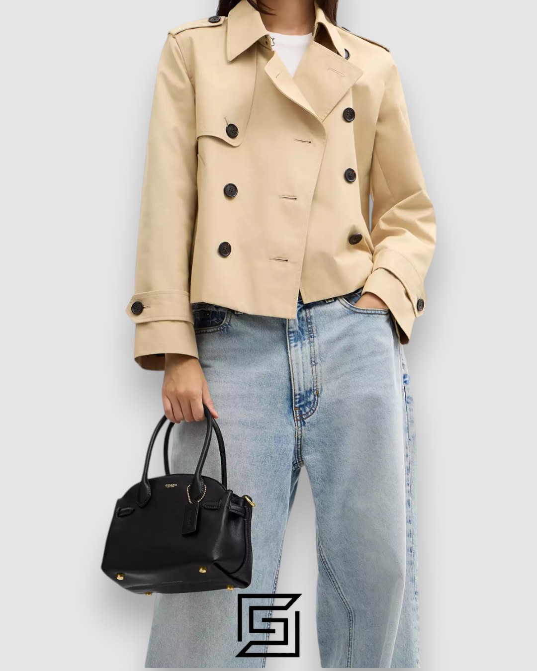 ⁦COACH Soft Empire Carryall Bag Black 21 CCY99⁩ - الصورة ⁦8⁩