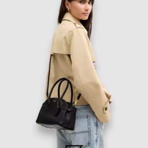 ⁦COACH Soft Empire Carryall Bag Black 21 CCY99⁩ - الصورة ⁦7⁩