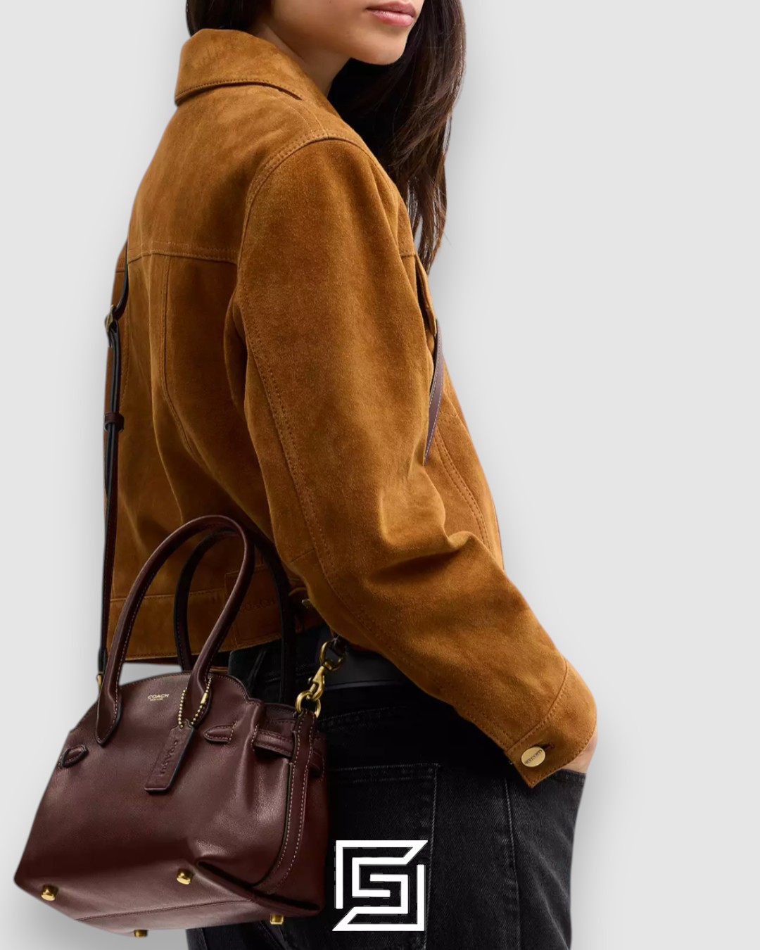COACH Soft Empire Carryall Bag Brown 21 CCY99 - Image 8