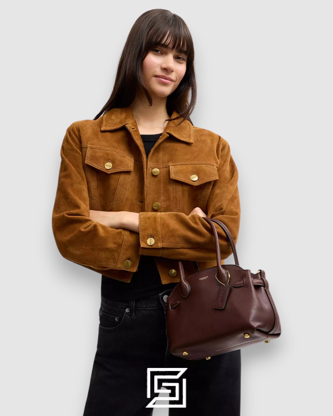 COACH Soft Empire Carryall Bag Brown 21 CCY99 - Image 7
