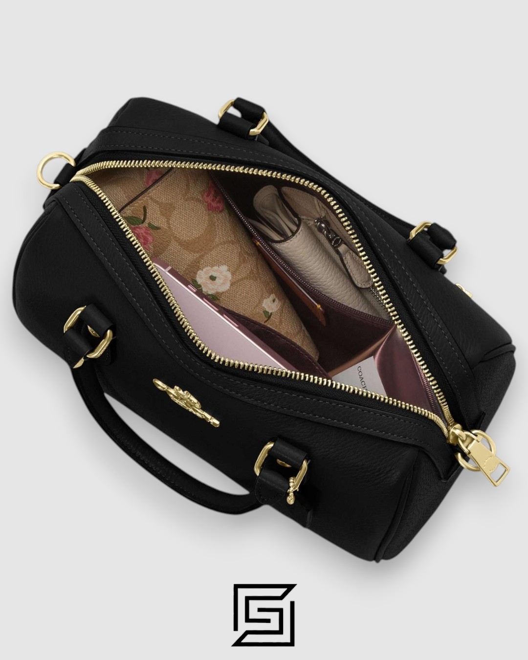 ⁦COACH Mini Bennett Satchel Black F32203⁩ - الصورة ⁦6⁩