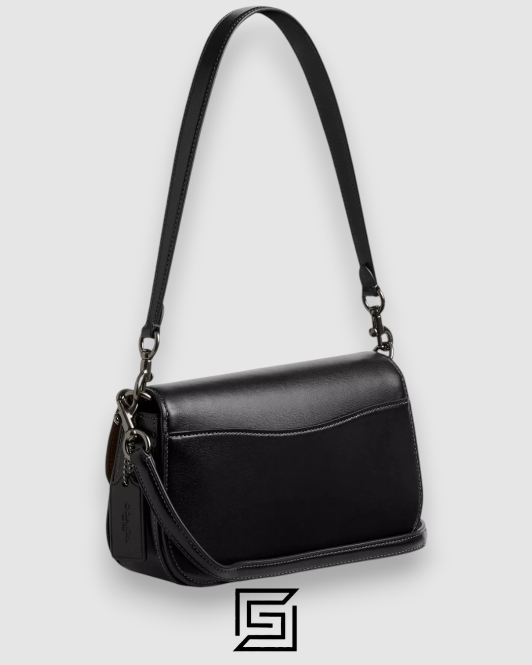 ⁦Coach Harper Shoulder Bag Black Style Number CE65⁩ - الصورة ⁦2⁩