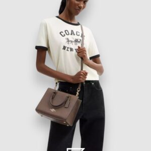 Coach Maggie Small Tote Bag CY668 Brown - Image 5