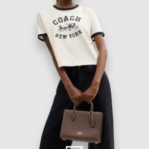 Coach Maggie Small Tote Bag CY668 Brown - Image 6