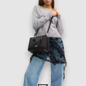 Coach Maggie Small Tote Bag CY668 Black - Image 6