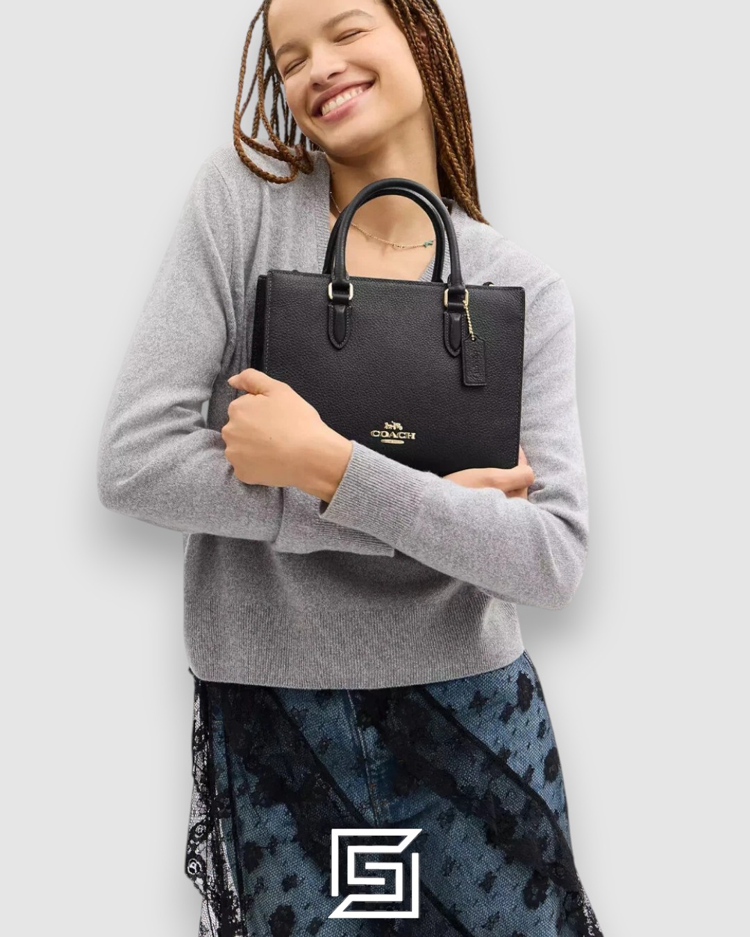 Coach Maggie Small Tote Bag CY668 Black - Image 5