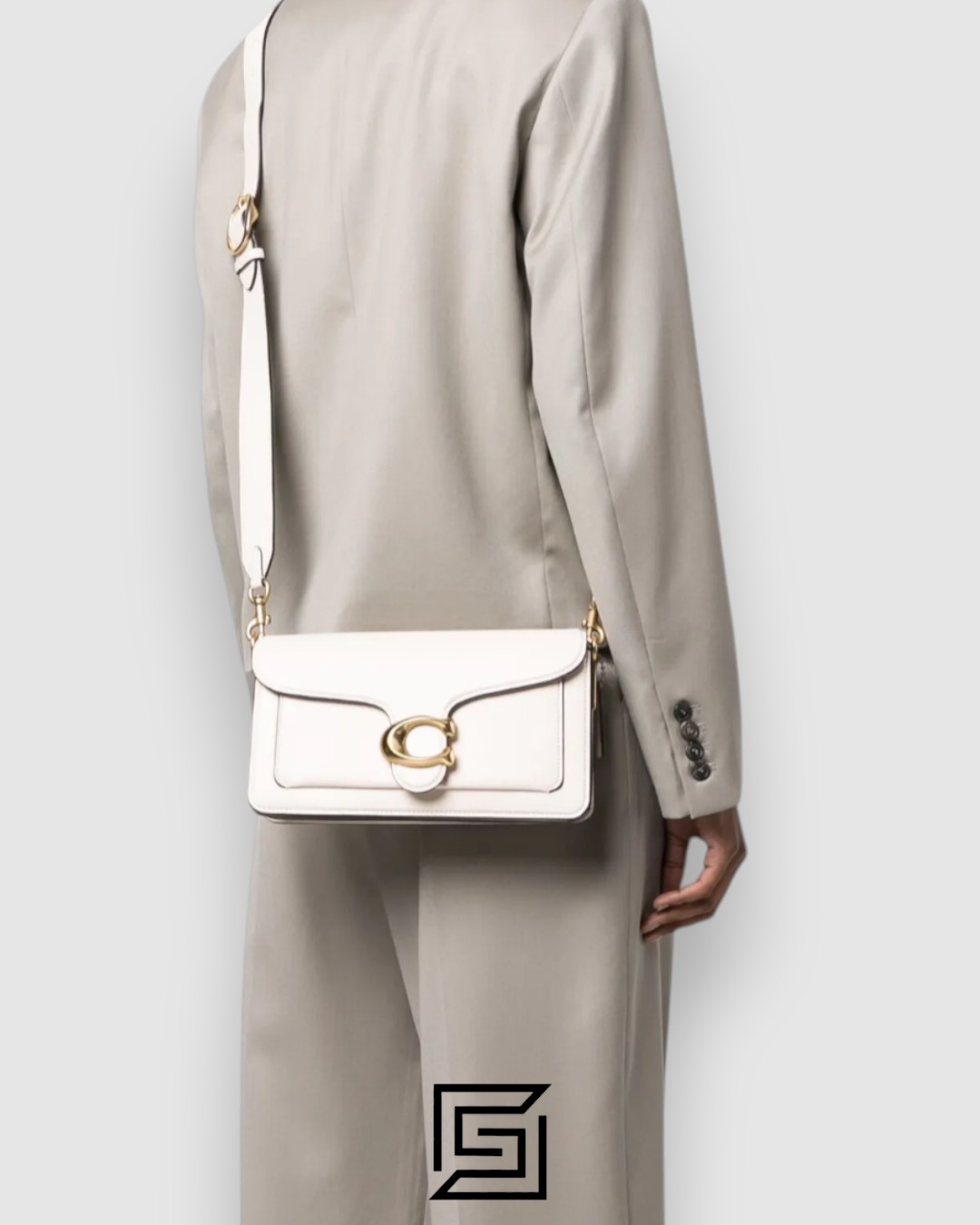 COACH Tabby Shoulder Bag 26 White CH857 - Image 5